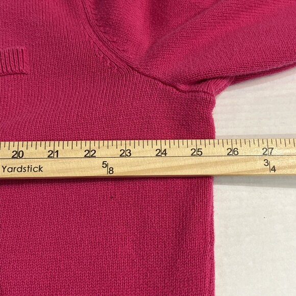 Pendleton Sweater Womens 3X Pink Button Down Cardigan Ribbed Trim‎ Preppy Modest - Picture 6 of 9